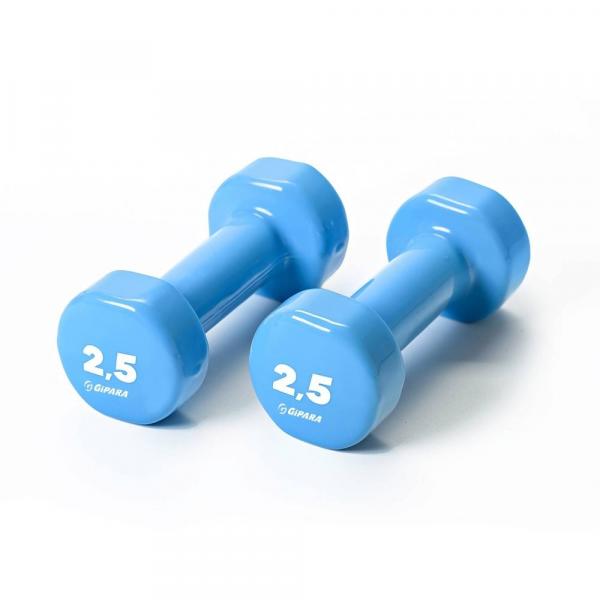 Hantle gimnastyczne 2 x 2,5 kg - Gipara