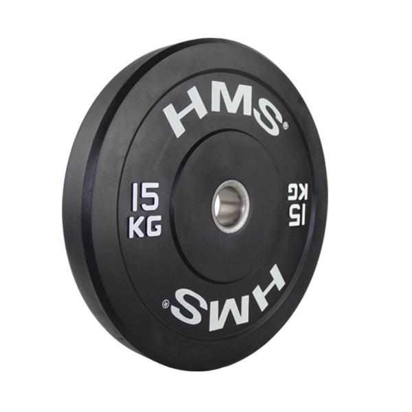 Obciążenie olimpijskie gumowane BBR15 15 kg - HMS