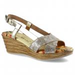Złote Sandały Maria Moda Damskie Stylowe Buty