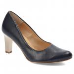 Granatowe Czółenka Clasicco Damskie Eleganckie Buty