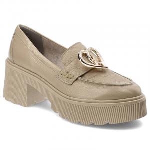 Beżowe Półbuty Armodo Eleganckie Buty Damskie