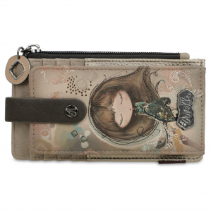 Brązowy Portfel Damski Anekke Stylowe Etui Na Karty