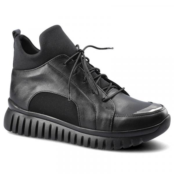 Czarne Sneakersy Damskie Artiker Wygodne Półbuty