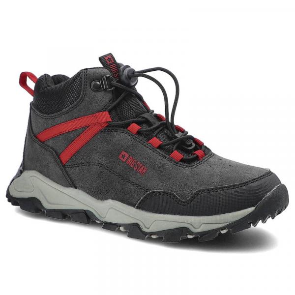 Czarne Trekkingi Dziecięce Big Star Sportowe Buty