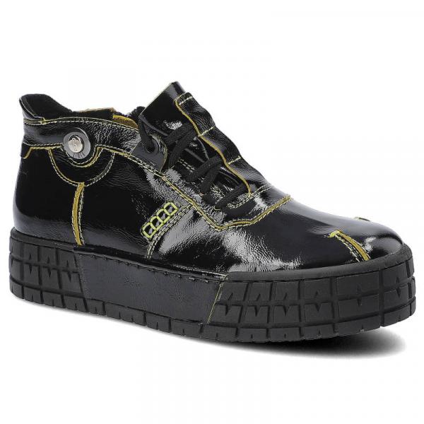 Czarne Sneakersy Simen Damskie Stylowe Obuwie