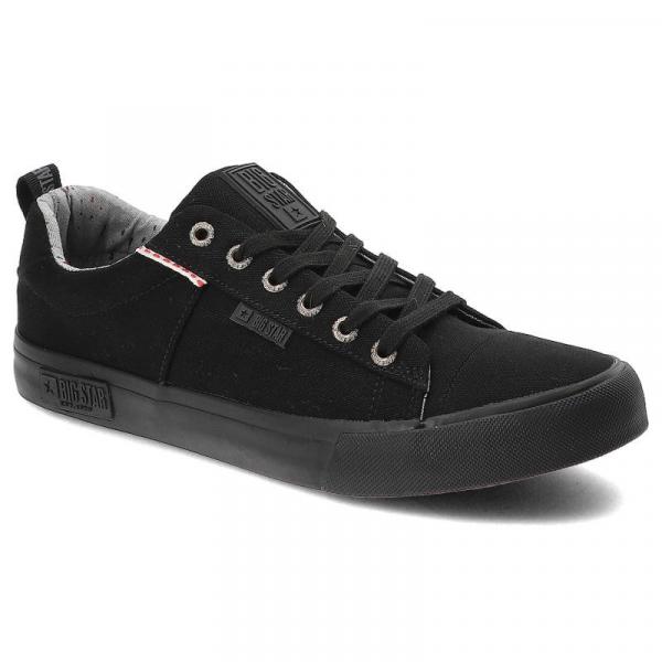 Czarne Trampki Big Star Męskie Wygodne Buty