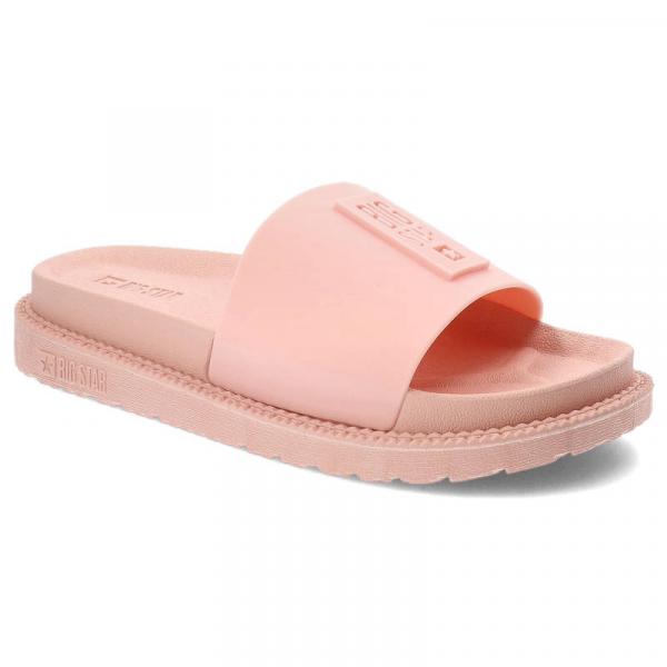 Różowe Klapki Big Star Modne Buty Na Lato