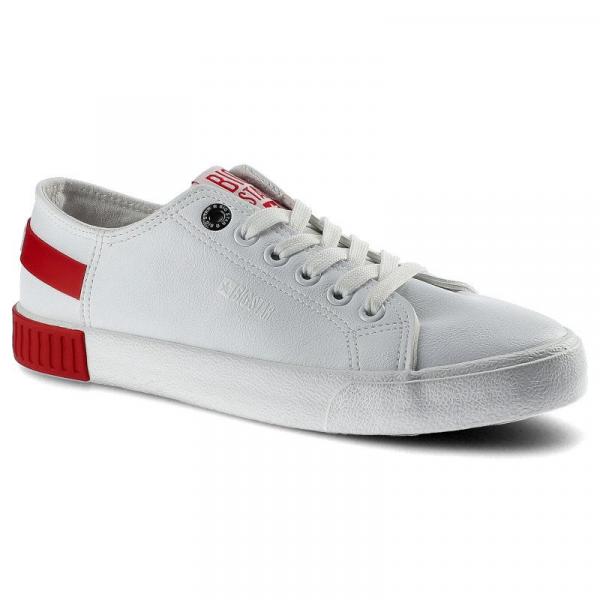 Białe Trampki Big Star Damskie Stylowe Półbuty