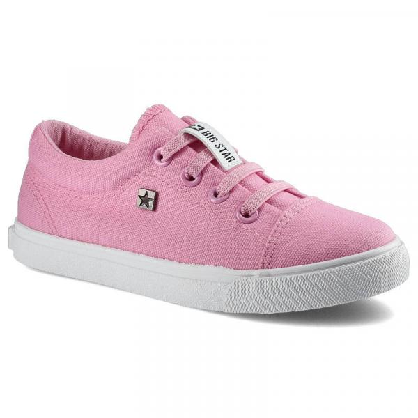 Różowe Trampki Big Star Dziecięce Modne Buty