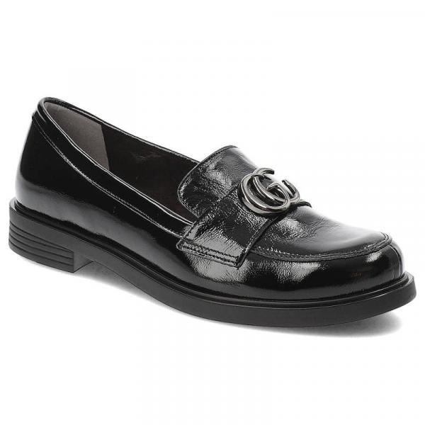 Czarne Półbuty Armodo Skórzane Eleganckie Buty