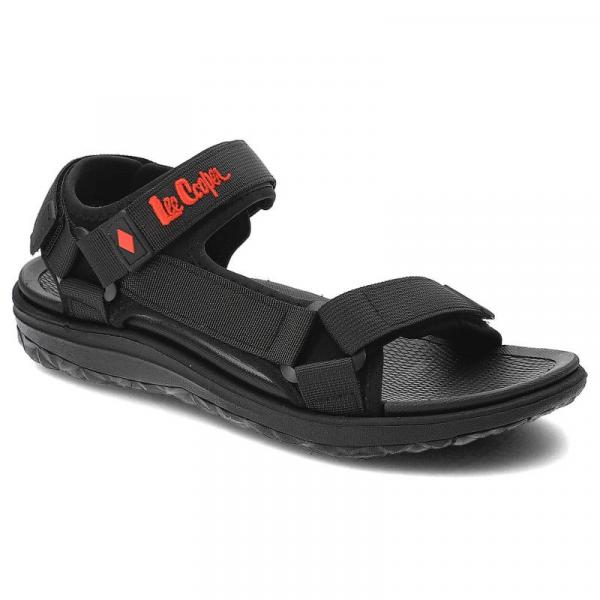 Czarne Sandały Lee Cooper Wygodne Buty Na Lato