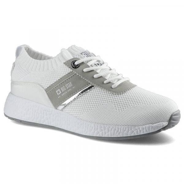 Białe Sneakersy Big Star Damskie Półbuty Lekkie