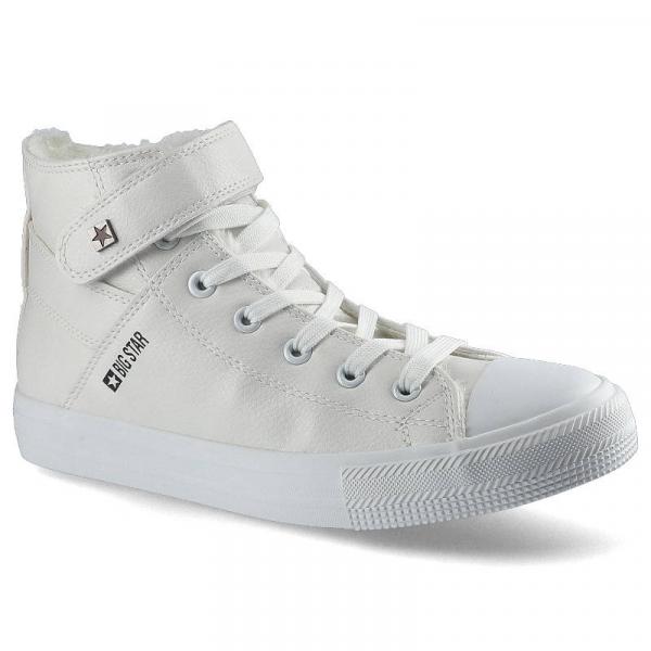 Białe Sneakersy Big Star Damskie Wygodne Buty