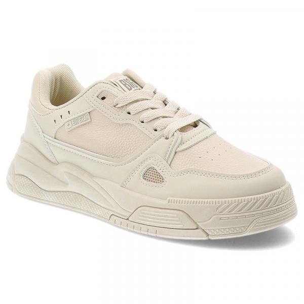 Beżowe Sneakersy Big Star Modne Obuwie Damskie