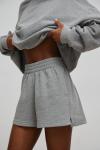 Szorty z dzianiny dresowej w kolorze DEEP GREY MELANGE - LE PETIT-XL