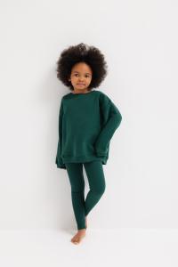 MINI bluza o luźnym kroju w kolorze FOREST GREEN - OXFORD-80-86 (12-18)