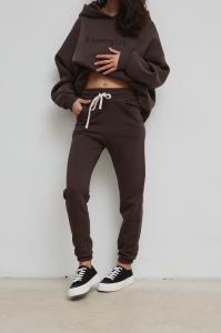 Spodnie dresowe typu jogger w kolorze CHOCOLATE - DRIPS-L