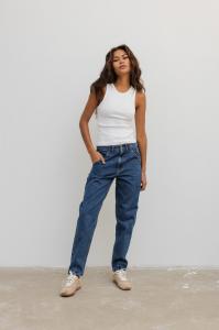Spodnie jeansowe typu mom fit w kolorze NAVY BLUE JEANS - JUST-S