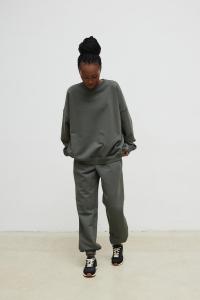 Spodnie dresowe typu jogger w kolorze ANTHRACITE - STAGER-L