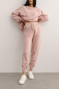 Spodnie dresowe typu jogger w kolorze DUSTY PINK - DRIPS-L