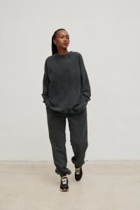 Spodnie dresowe typu jogger w kolorze FADED GREY - STAGER-XS