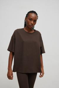 Tshirt typu oversize w kolorze MAHOGANY BROWN - ONLY-L