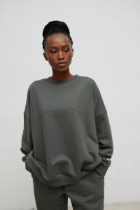 Bluza damska o kroju regular fit w kolorze ANTHRACITE - MANLY-UNI