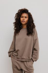 Bluza damska o kroju regular fit w kolorze GRAY TAUPE- PHENIX-UNI