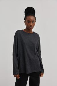 Klasyczny longsleeve w kolorze GHRAPHITE - SHADOW-M/L