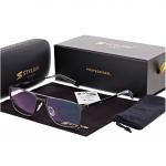 Męskie okulary Fotochromowe PREMIUM +3.25 do czytania z antyrefleksem STF380