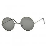 Okrągłe okulary przeciwsłoneczne lenonki grafitowe STD-18