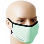 Bawełniana seledynowa maseczka na twarz - maska ochronna wielorazowa ms-s2w