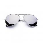 Klasyczne srebrne okulary Lustrzanki przeciwsłoneczne AVIATOR Pilotki