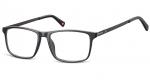 Okulary oprawki korekcyjne Nerdy Unisex Montana MA59 czarne + grafitowy zausznik