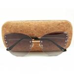 Okulary przeciwsłoneczne Kocie Oczy damskie z cyrkoniami CO-239