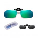 Małe Zielono-Niebieskie nakładki przeciwsłoneczne polaryzacyjne na okulary korekcyjne NA-148