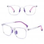 Okulary dla dzieci zerówki do komputera z filtrem Blue Light 25169D transparentny fiolet