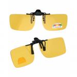 Nakładki polaryzacyjne na okulary korekcyjne - żółte rozjaśniające + ETUI - NA-145
