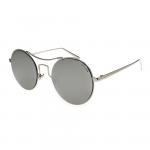Duże okrągłe okulary przeciwsłoneczne lustrzanki srebrne pre-20c