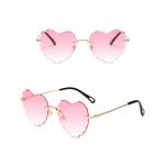 Damskie okulary przeciwsłoneczne Serca Glamour bezramkowe SKK-02E