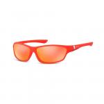 Okulary dziecięce sportowe Unisex czerwone matowe lustrzane CS90B