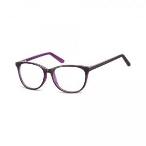 Oprawki okulary zerowki Sunoptic CP152E czarno-fioletowe