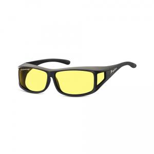 Żółte Okulary z Polaryzacją HD Fit Over dla Kierowców, nakładane na Korekcyjne FO5F