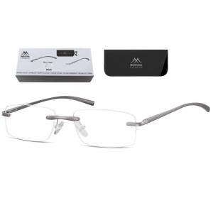 Patentki Bezramkowe Asferyczne Okulary aluminiowe do Czytania Montana MR68A moc: +3