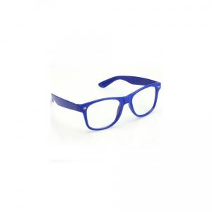 Granatowe okulary zerówki Kujonki nerdy
