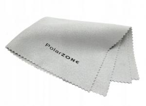 Ściereczka z mikrofibry do okularów - szara - PolarZone 18x15
