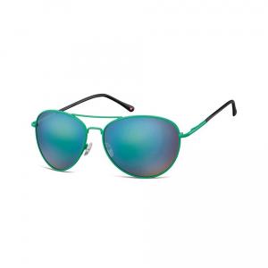 Zielone Aviatory okulary lustrzanki MS95C