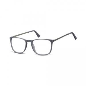 Okulary oprawki zerówki korekcyjne nerdy Unisex Sunoptic AC25F ciemnoszare