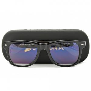 Okulary Nerd z filtrem światła niebieskiego do komputera zerówki R-BL-1580K