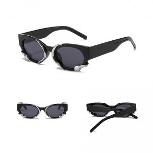 Damskie okulary przeciwsłoneczne z filtrem UV400 czarne ST-MAX4